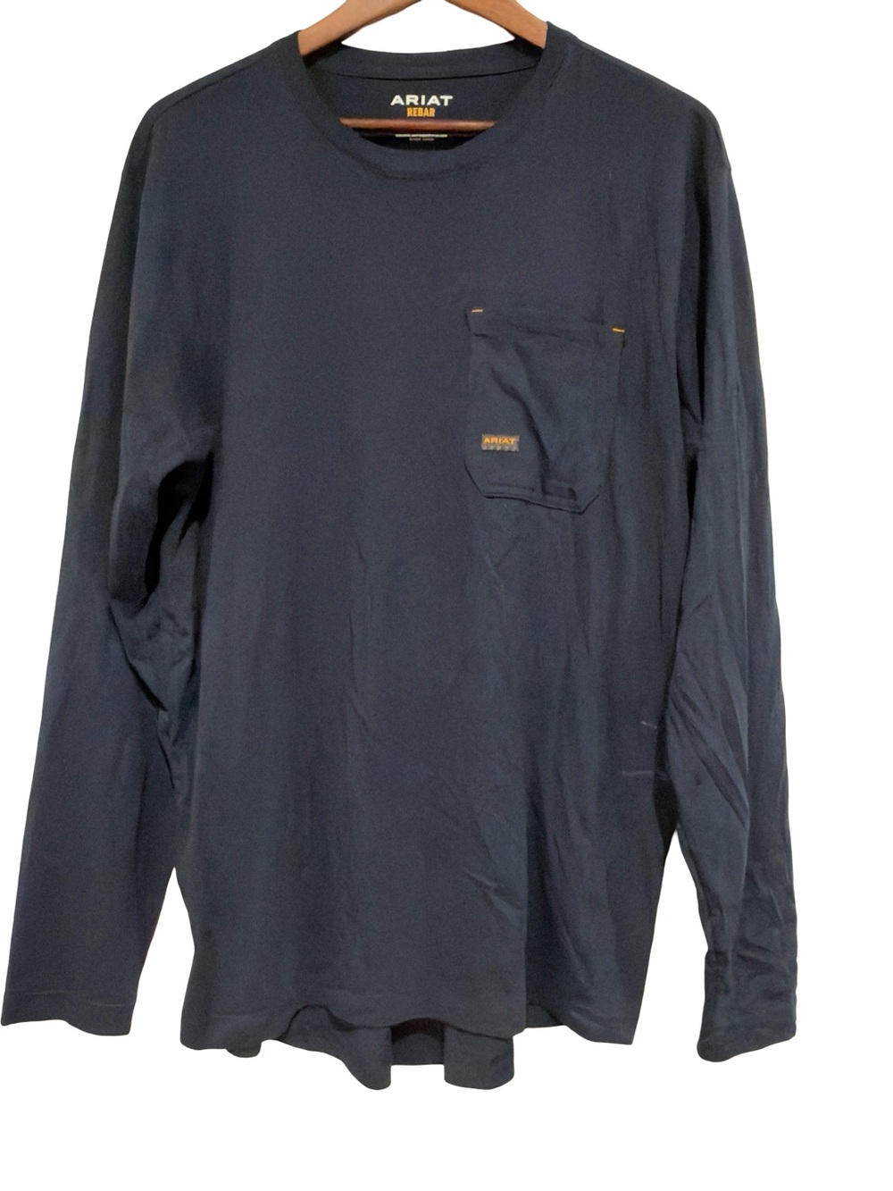 Ariat Dark Navy Long-Sleeve Pocket Tee